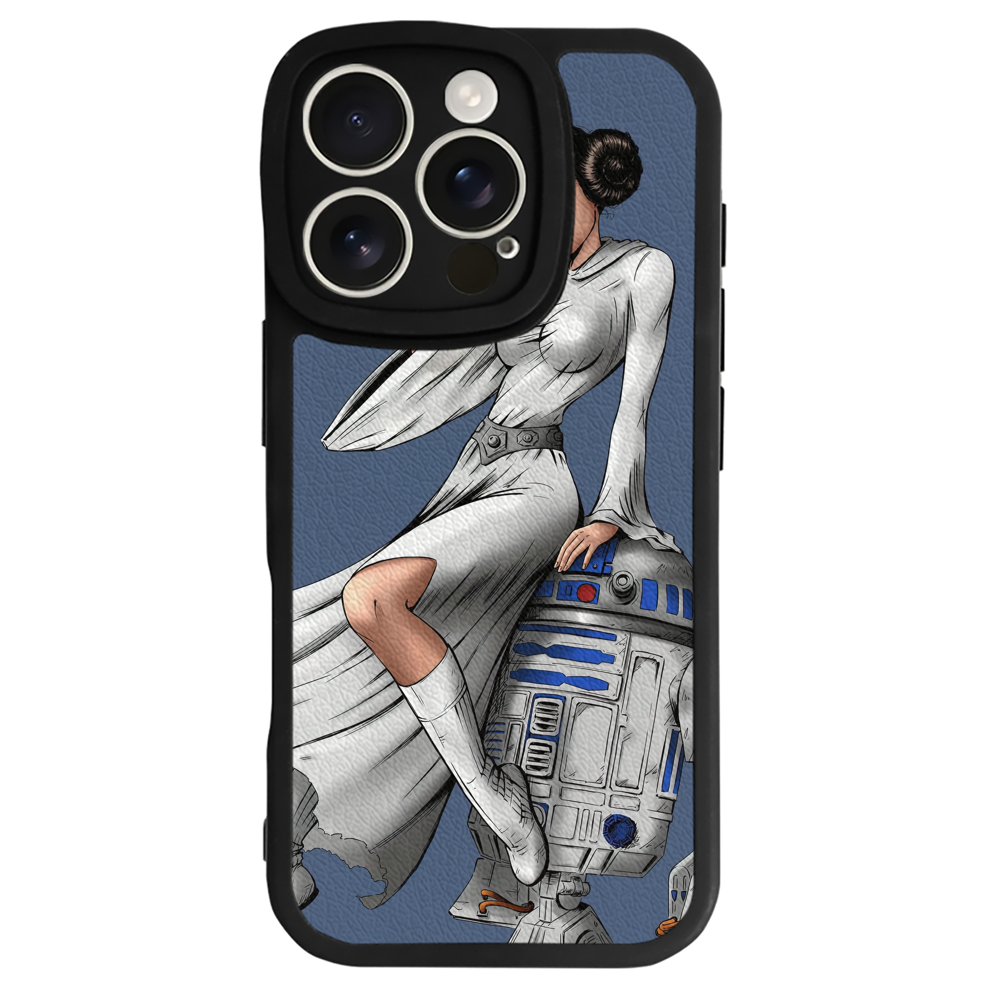 （画像用） スター・ウォーズ Star Wars 【iPhone 16シリーズ対応】シリコンスマホケース（レザー調） 材質：シリコン